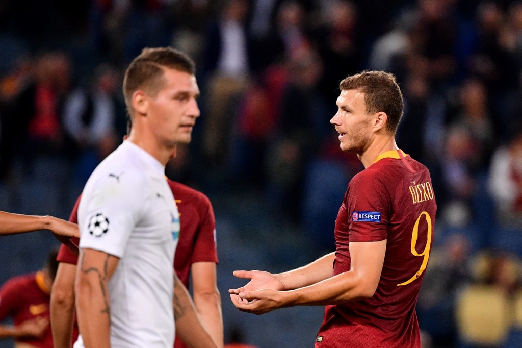 Dzeko Roma vs Viktoria Plzen - Uefa Champions League 2018/2019