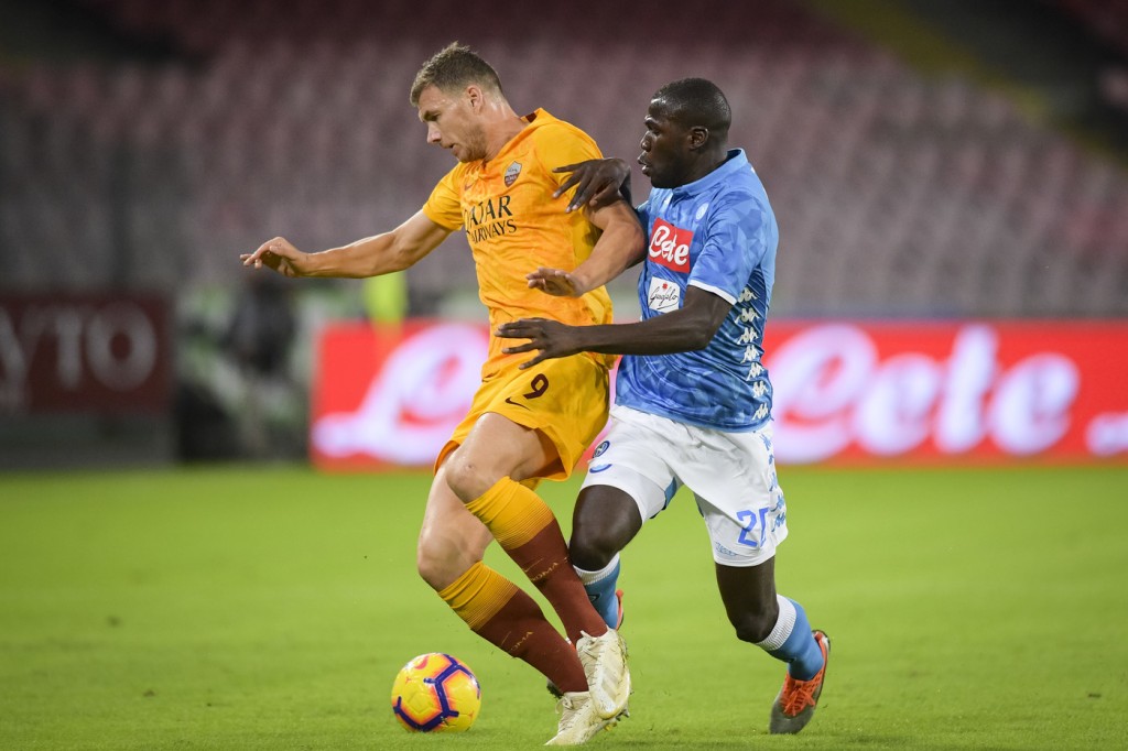 dzeko Napoli vs Roma - Serie A Tim 2018/2019