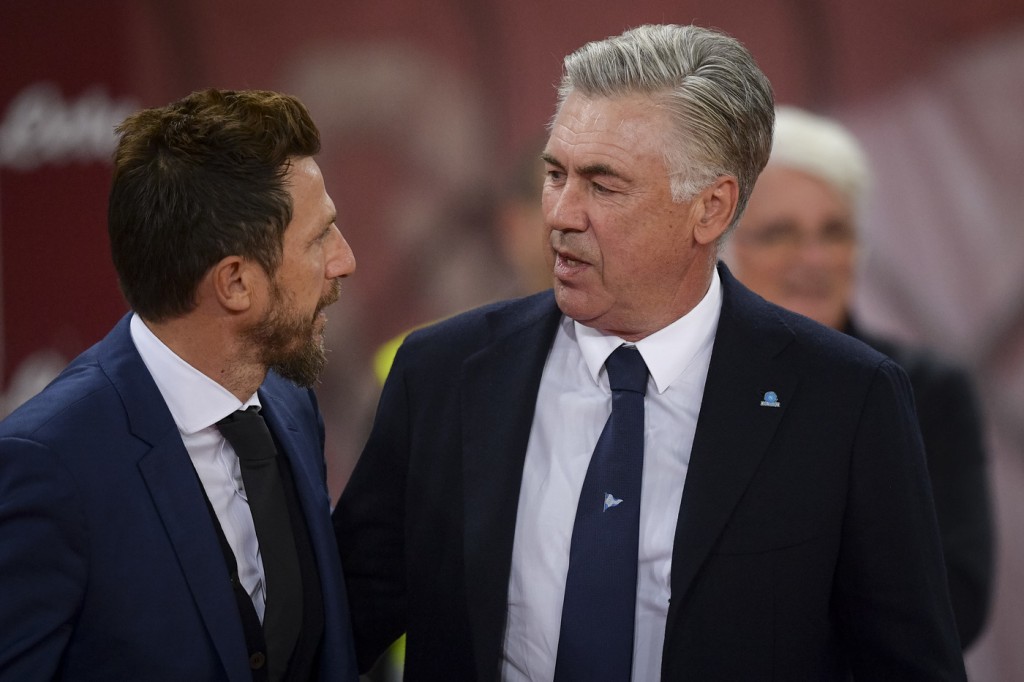ancelotti di francesco Napoli vs Roma - Serie A Tim 2018/2019