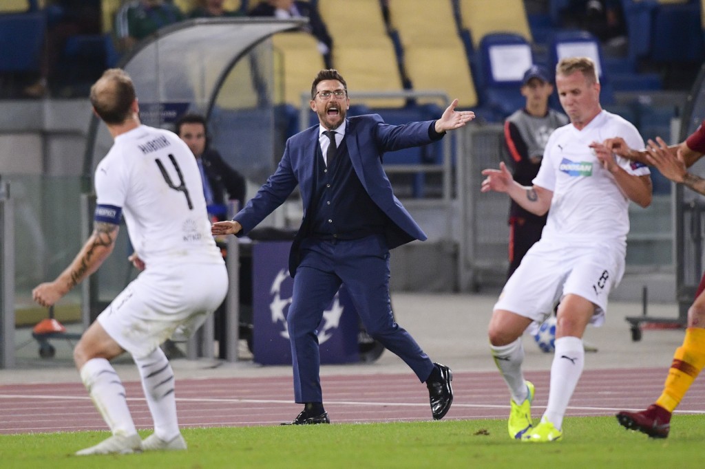 Di Francesco Roma vs Viktoria Plzen - Uefa Champions League 2018/2019