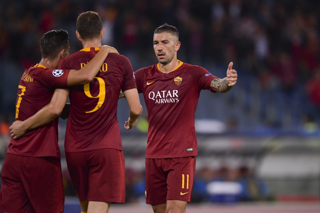 Dzeko Kolarov Roma vs Viktoria Plzen - Uefa Champions League 2018/2019