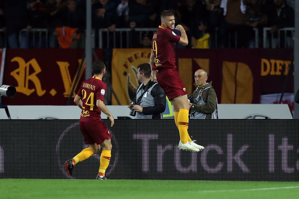 dzeko Empoli v AS Roma - Serie A