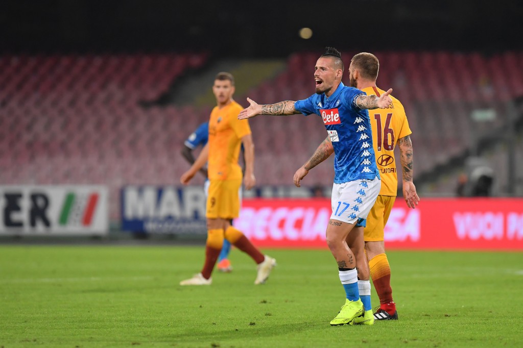 Hamsik Napoli vs Roma - Serie A TIM 2018/2019