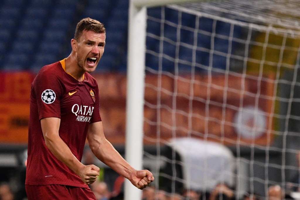 Dzeko AS Roma vs CSKA Mosca - Uefa Champions League 2018/2019