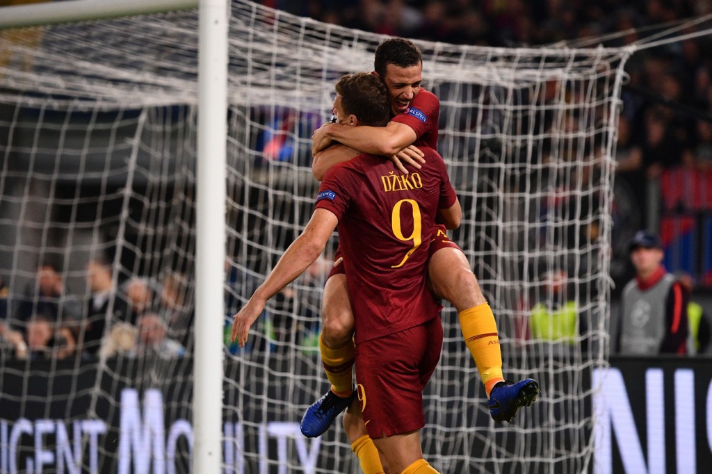 Dzeko Florenzi AS Roma vs CSKA Mosca - Uefa Champions League 2018/2019