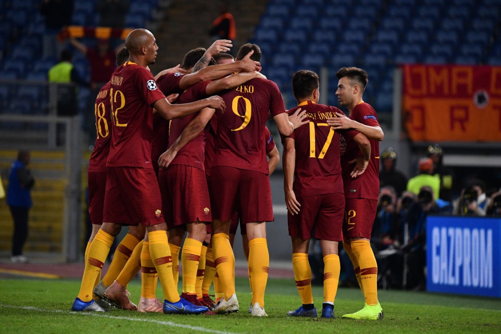 Roma-Cska Mosca Dzeko gol 02