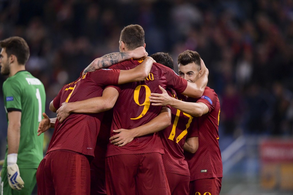 Dzeko AS Roma vs CSKA Mosca - Uefa Champions League 2018/2019