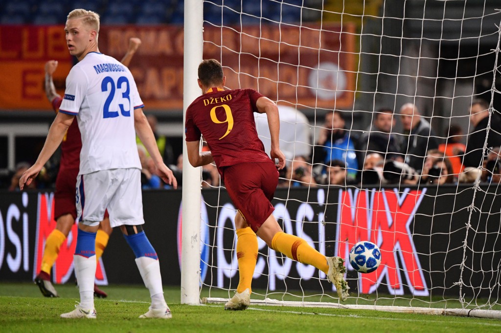 Dzeko AS Roma vs CSKA Mosca - Uefa Champions League 2018/2019