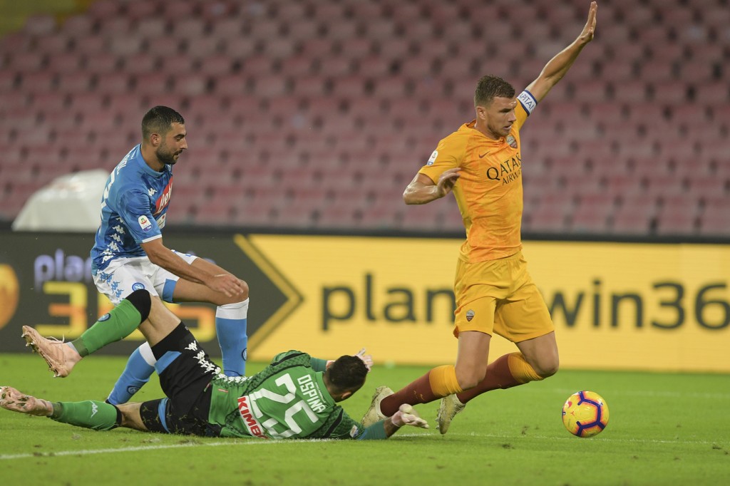 Dzeko Napoli vs Roma - Serie A Tim 2018/2019