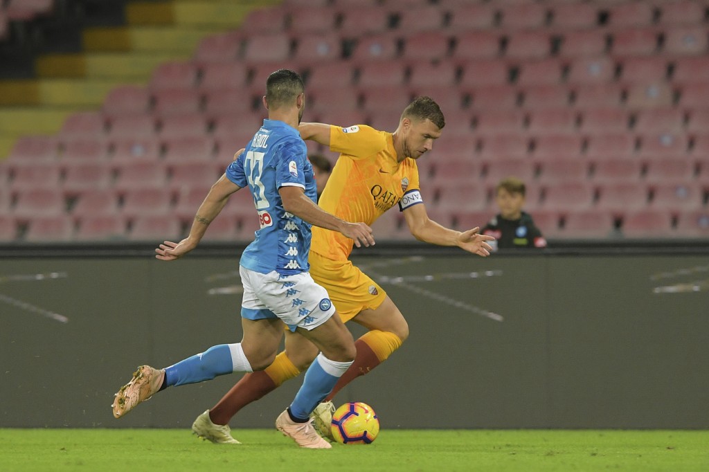 Dzeko Napoli vs Roma - Serie A Tim 2018/2019