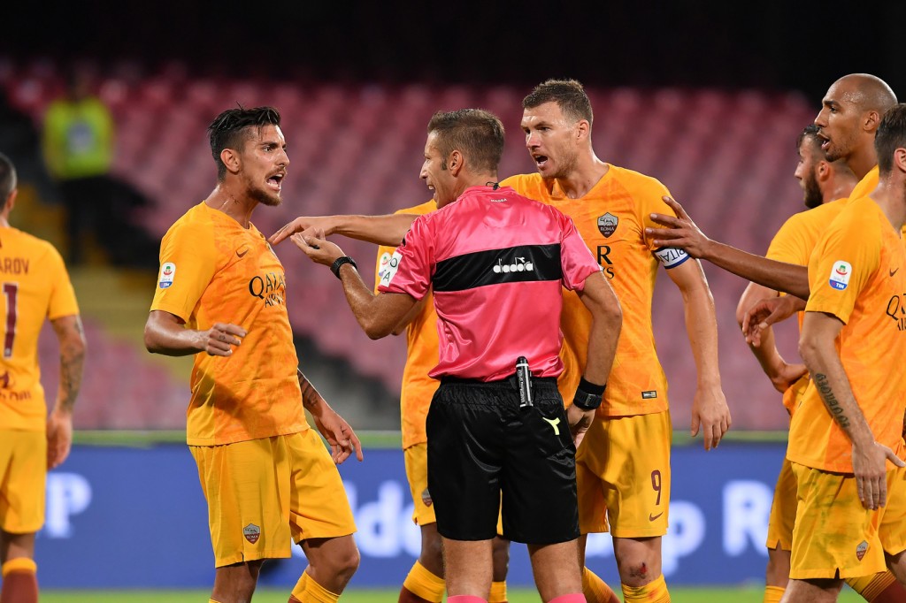 Massa Dzeko Pellegrini Napoli vs Roma - Serie A TIM 2018/2019