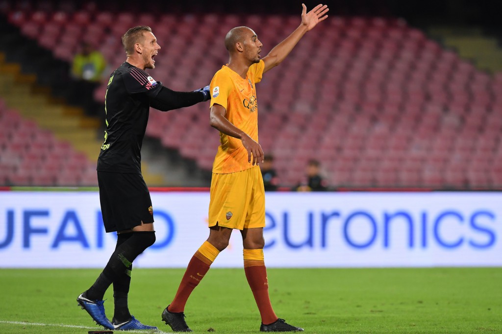 Olsen Nzonzi Napoli vs Roma - Serie A TIM 2018/2019