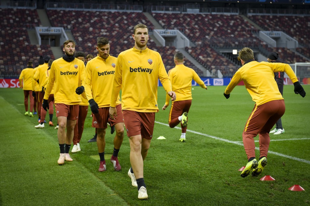 Dzeko Roma Rifinitura Cska Mosca Dzeko