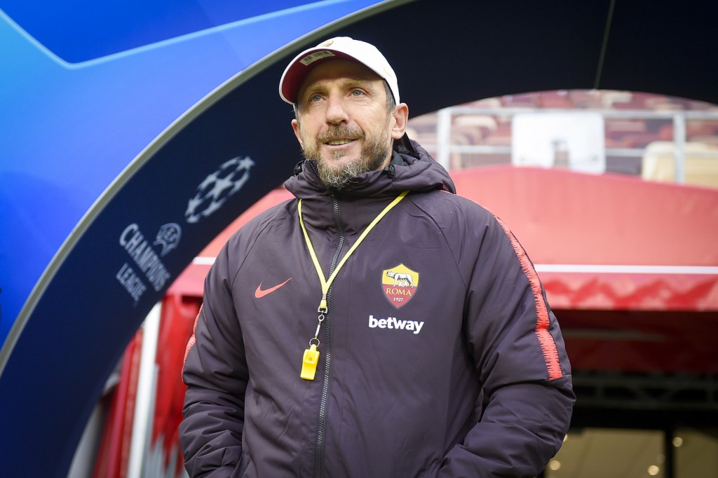 Di Francesco Uefa Champions League - AS Roma in allenamento a Mosca