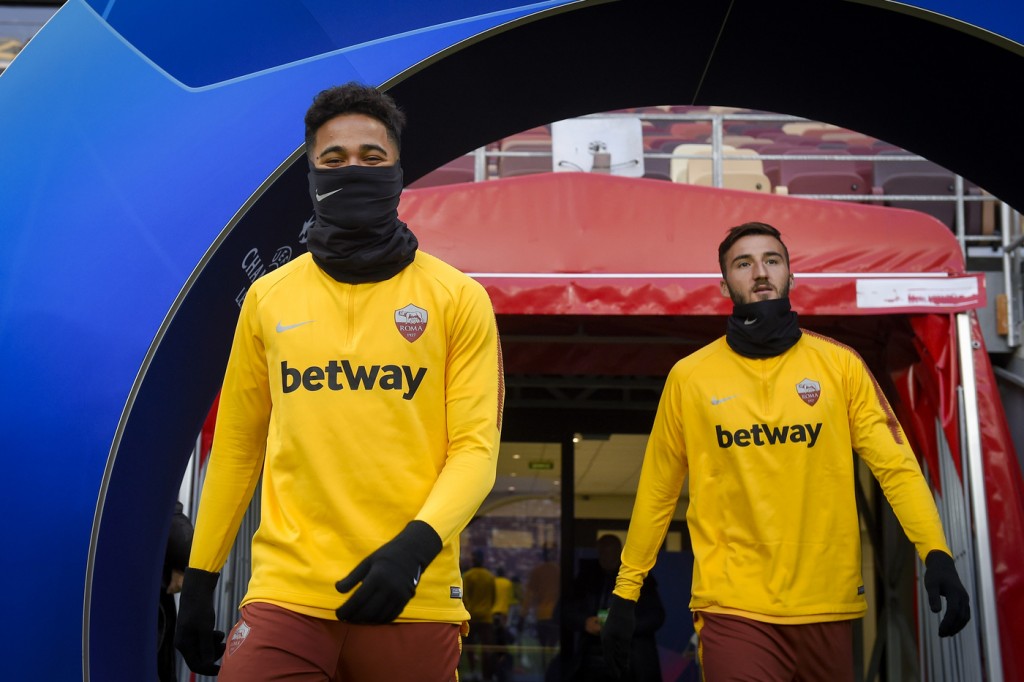 Kluivert Uefa Champions League - AS Roma in allenamento a Mosca