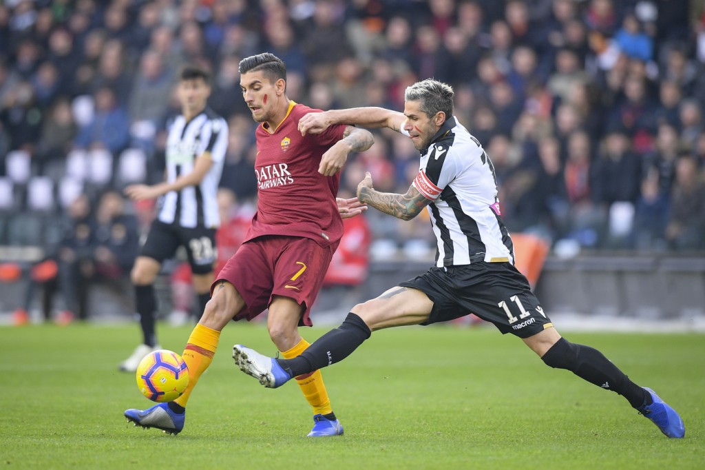Behrami pellegrini Udinese vs Roma - Serie A 2018-2019