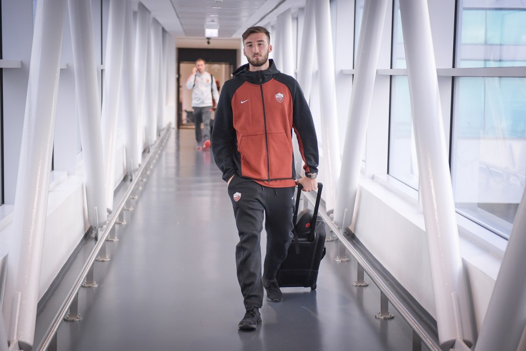 Cristante Champions League, L'AS Roma in partenza per Mosca