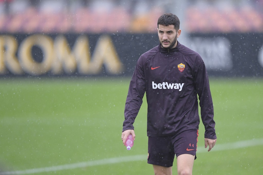 manolas Sessione di allenamento della AS Roma