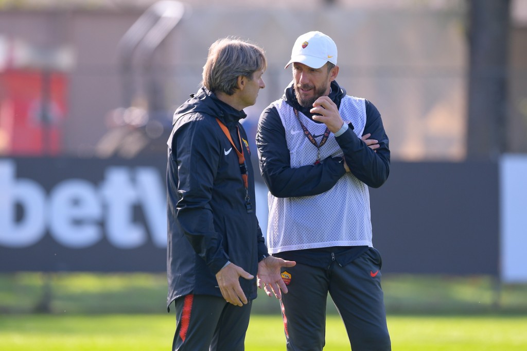 As Roma_Trigoria_Allenamento_Di Francesco_Alberto De Rossi