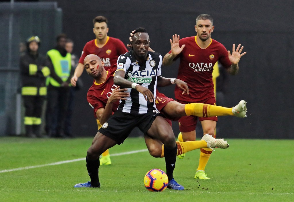 fofana nzonzi Udinese vs Roma - Serie A 2018-2019