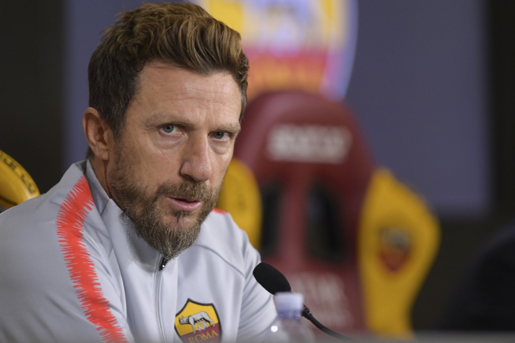 AS Roma, conferenza stampa Di Francesco alla vigilia di Roma-Samp