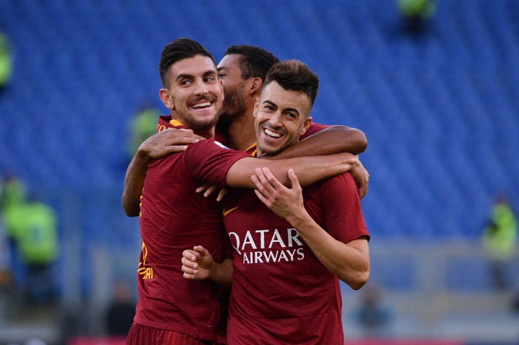 ElShaarawy Pellegrini Roma vs Sampdoria - Serie A TIM 2018/2019