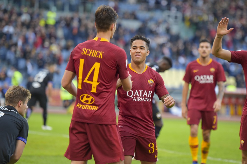 Schick Kluivert Roma vs Sampdoria - Serie A TIM 2018/2019