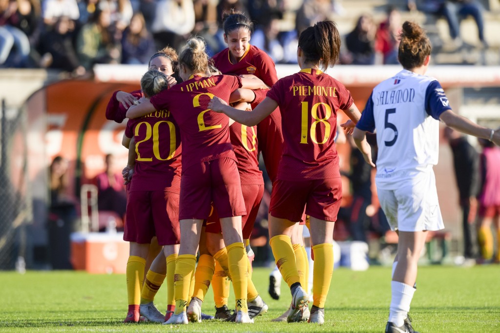 esultanza - Roma vs Chievo Verona Valpo - Campionato Serie A Femminile