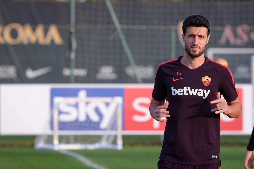 Marcano AS Roma, allenamento a Trigoria