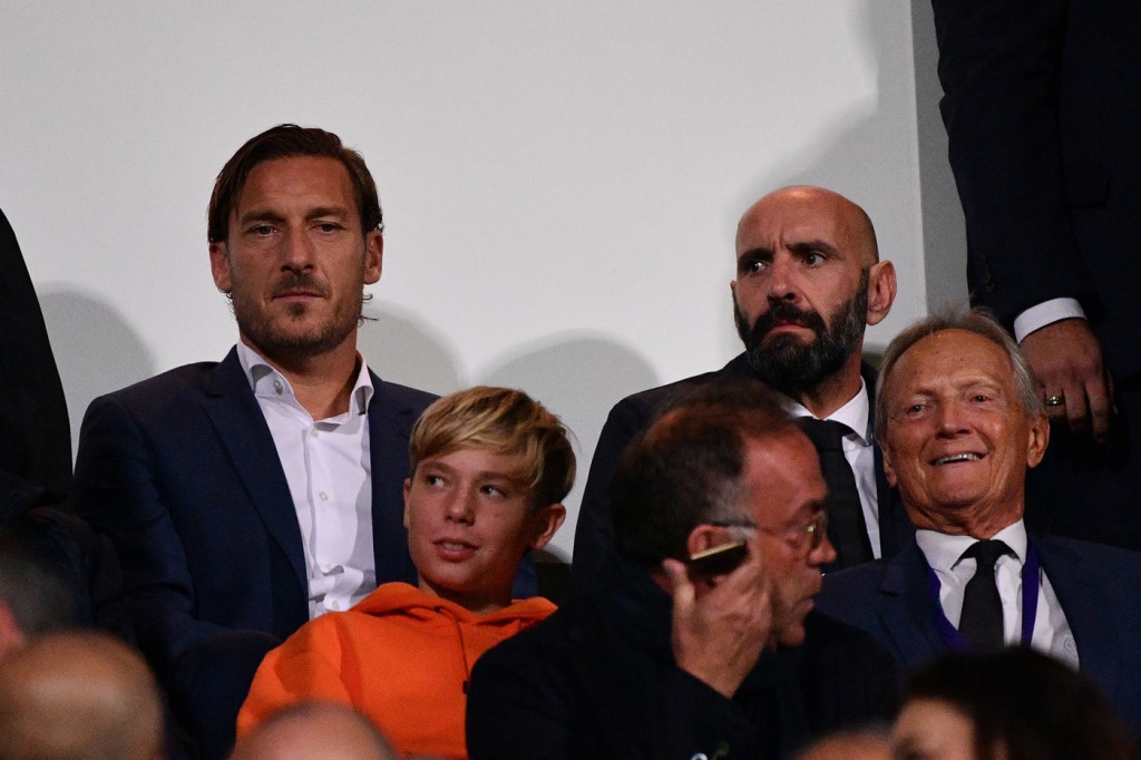 Monchi Totti Cristian Fiorentina vs Roma - Serie A TIM 2018/2019