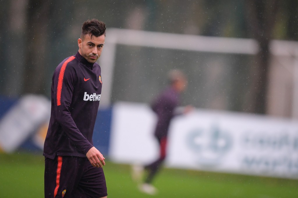 el shaarawy AS Roma, allenamento a Trigoria