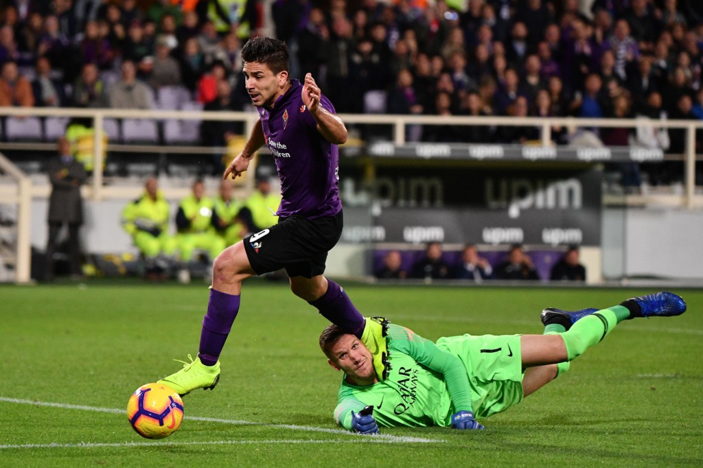 Simeone Olsen Fiorentina vs Roma - Serie A TIM 2018/2019