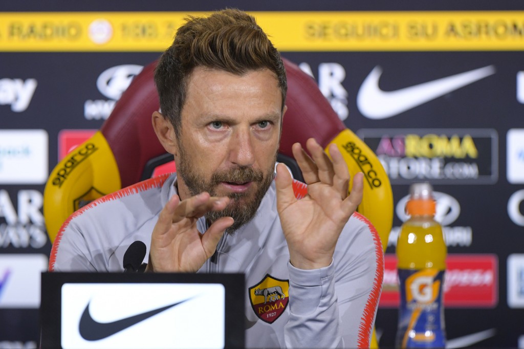 AS Roma, conferenza stampa di Eusebio Di Francesco
