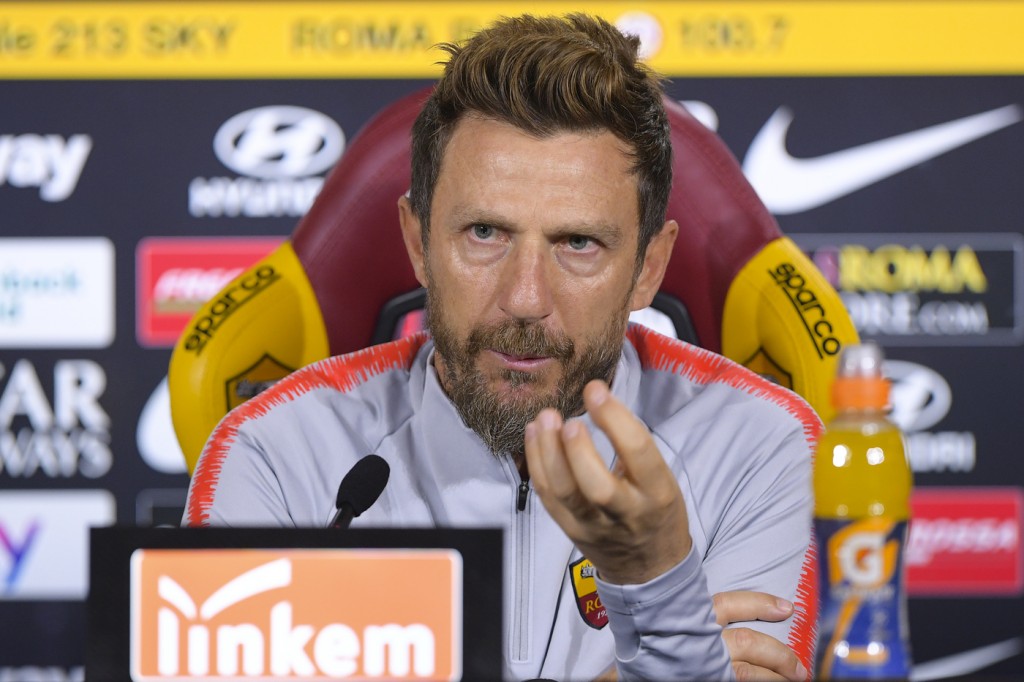 AS Roma, conferenza stampa di Eusebio Di Francesco