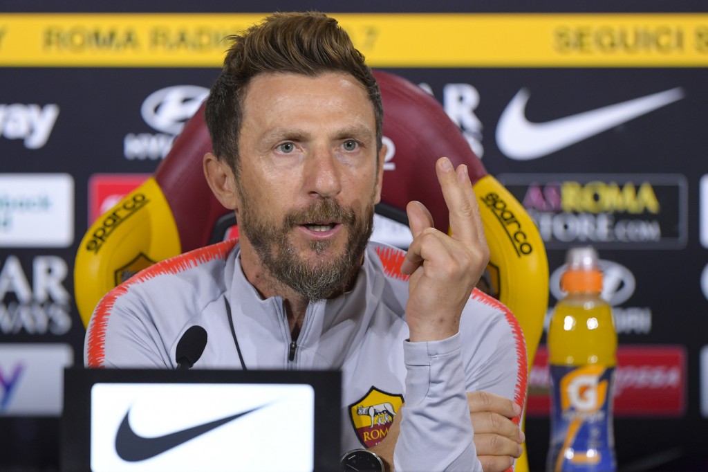AS Roma, conferenza stampa di Eusebio Di Francesco