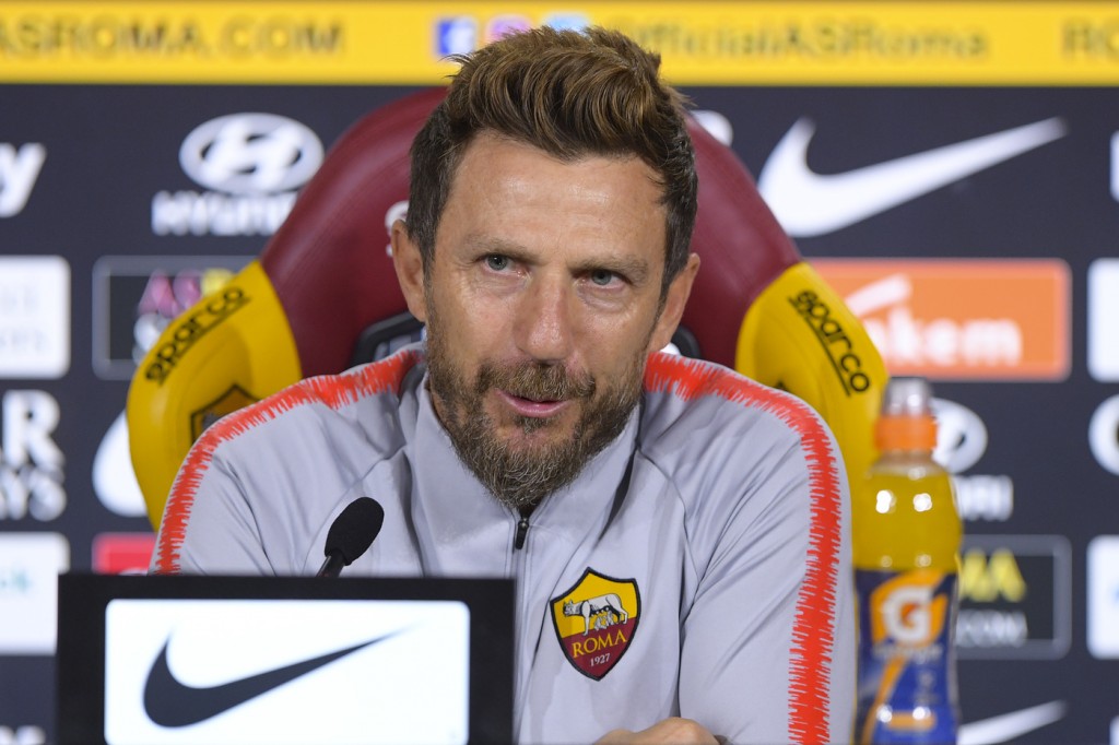AS Roma, conferenza stampa di Eusebio Di Francesco