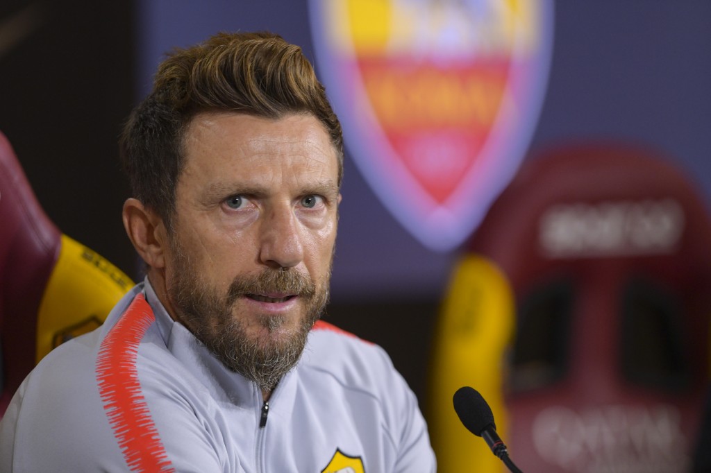 AS Roma, conferenza stampa di Eusebio Di Francesco