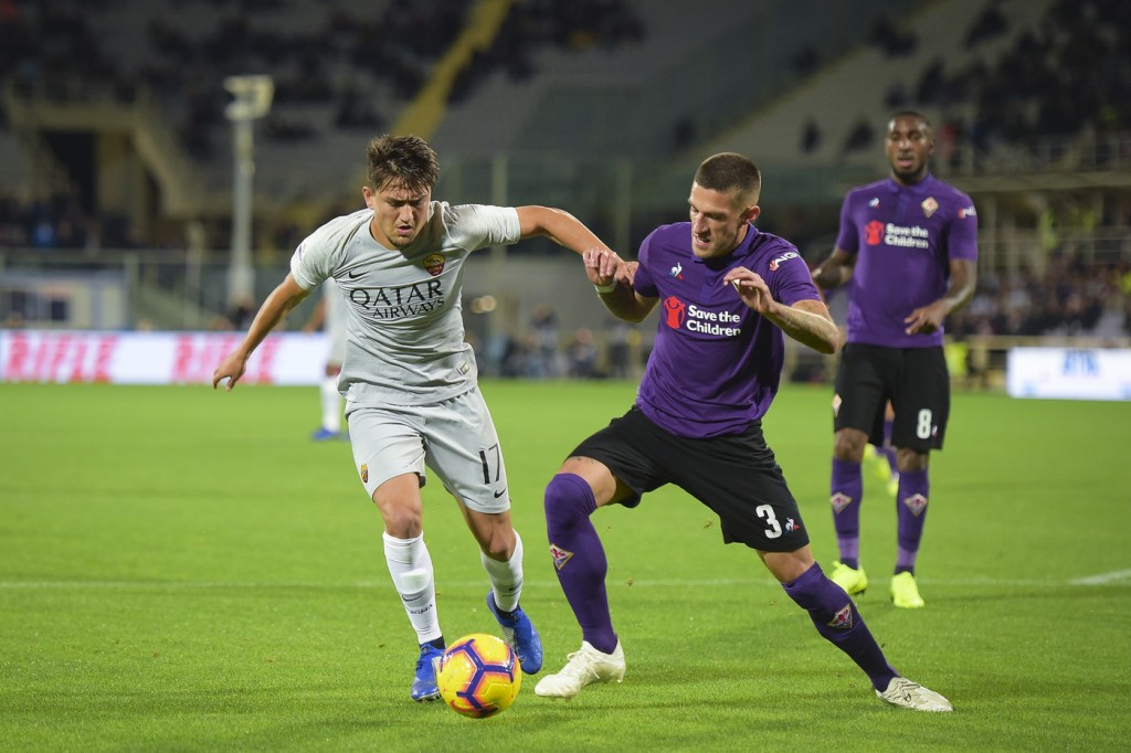 Under Biraghi Fiorentina vs Roma - Serie A TIM 2018/2019