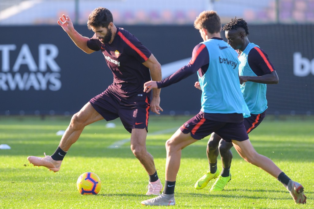 As Roma_Allenamento_Trigoria_Fazio