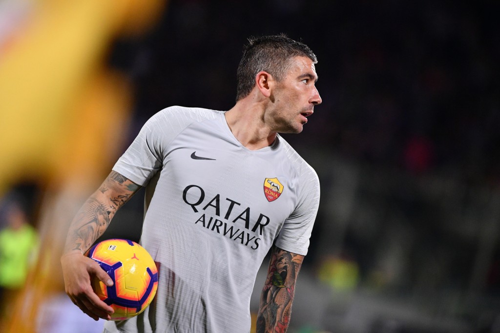 Kolarov Fiorentina vs Roma - Serie A TIM 2018/2019