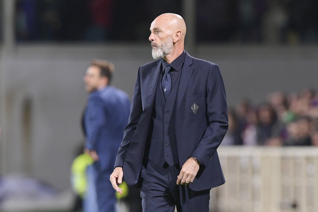 Pioli Fiorentina vs Roma - Serie A TIM 2018/2019