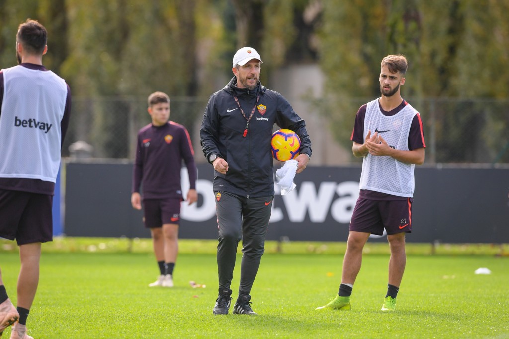 As Roma_Allenamento_Trigoria_Di Francesco