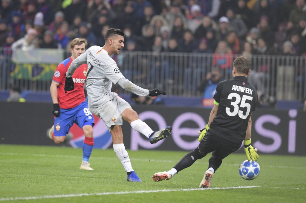 Pellegrini CSKA Mosca vs Roma - Champions League 2018/2019
