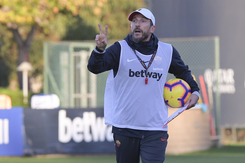 di francesco - Trigoria, sessione di allenamento dell'AS Roma