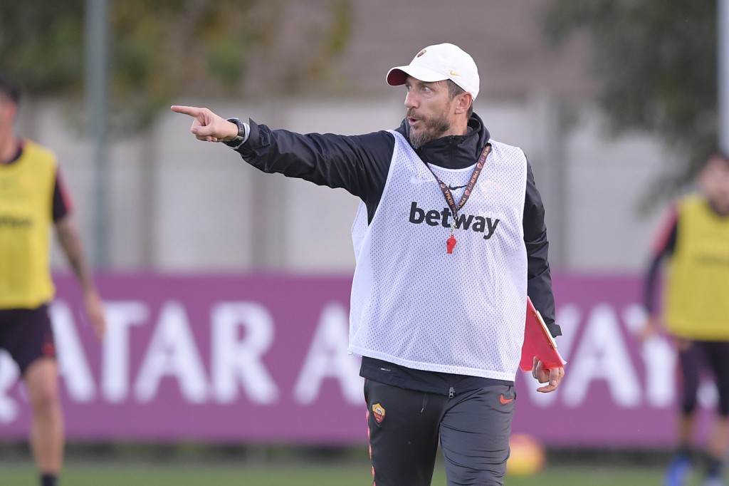 di francesco - Trigoria, sessione di allenamento dell'AS Roma