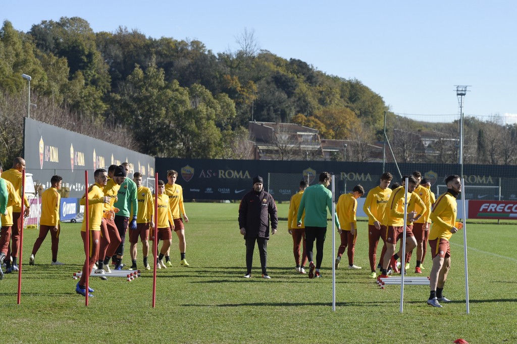 AsRoma_rifinitura_Champions League_Trigoria