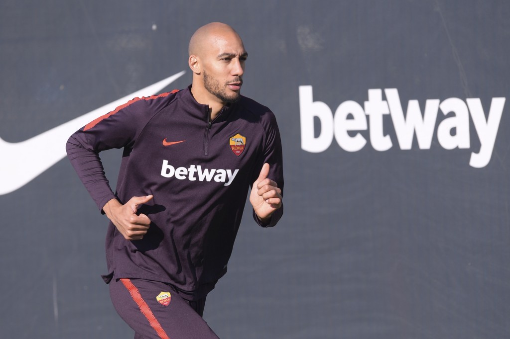 Nzonzi ASRoma, allenamento a Trigoria