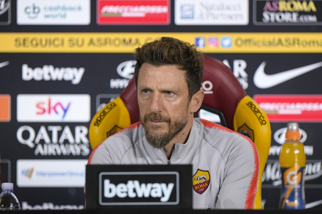 AS Roma, conferenza stampa di Eusebio Di Francesco