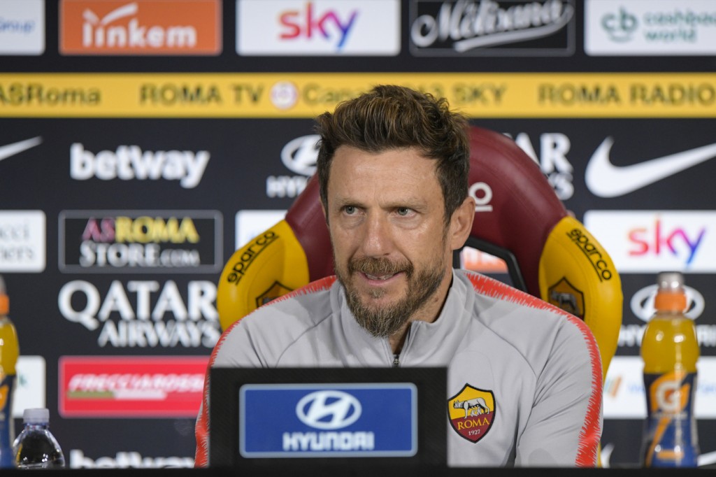 AS Roma, conferenza stampa di Eusebio Di Francesco