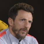 AS Roma, conferenza stampa dell'allenatore Eusebio Di Francesco